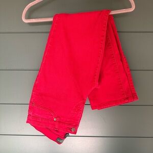 Ralph Lauren Bright Red Skinny Jeans